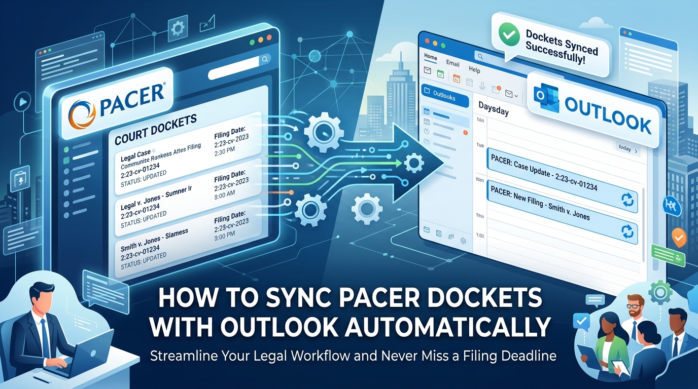 How to Sync PACER Dockets with Outlook Automatically