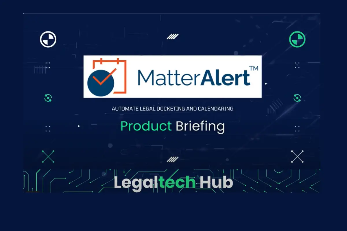 Watch MatterAlert in Action: A Legal technology Hub Product Video.
